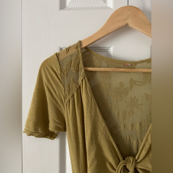 Free People Dresses & Skirts - Free People green wrap dress